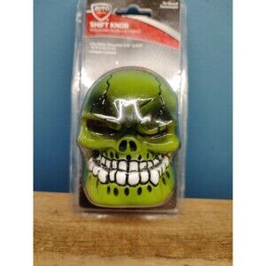 SKULL SHIFTER KNOB NEW AUTO DRIVE GREEN‎ ALUMINUM 2013 FITS 5/16 TO 9/16"